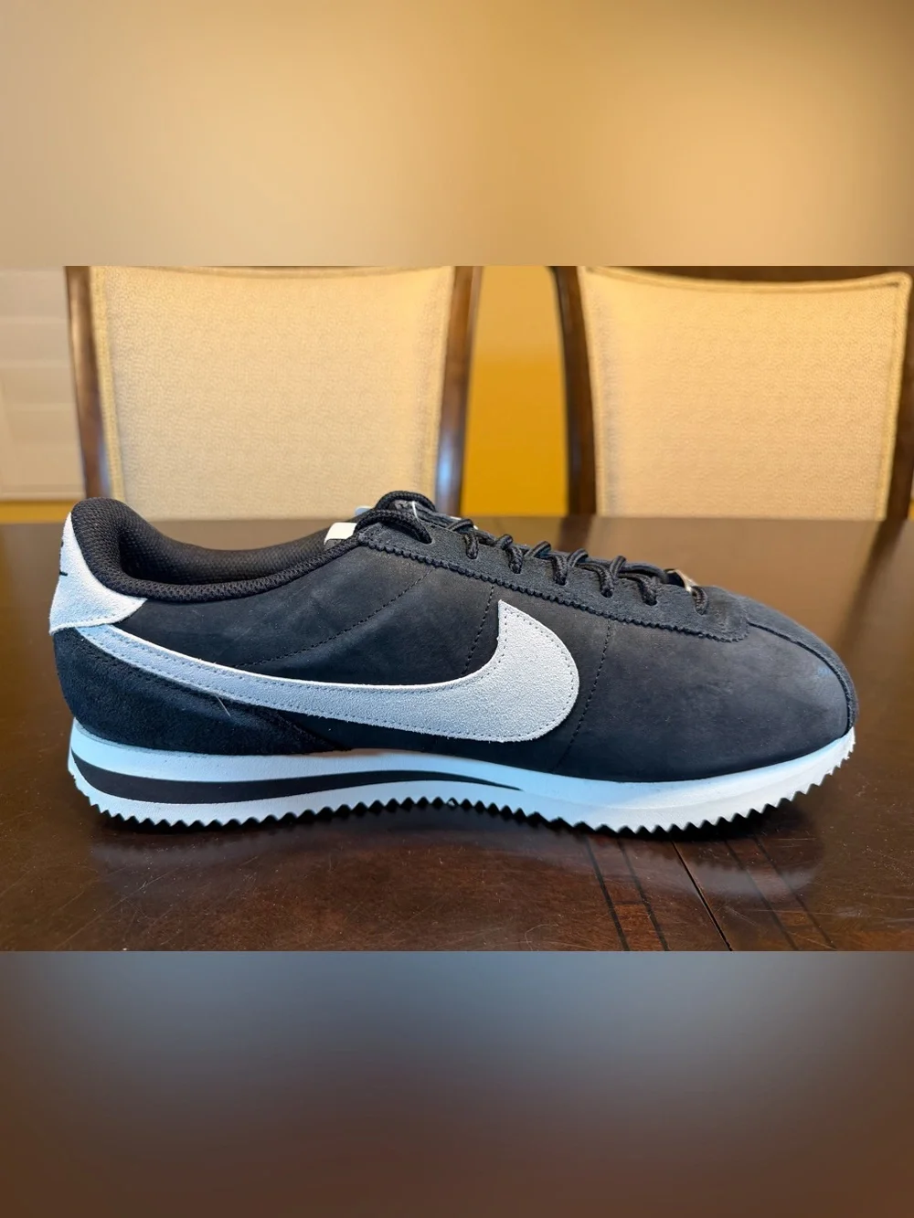 New Nike Cortez Black White Sneaker Shoes Size US 11